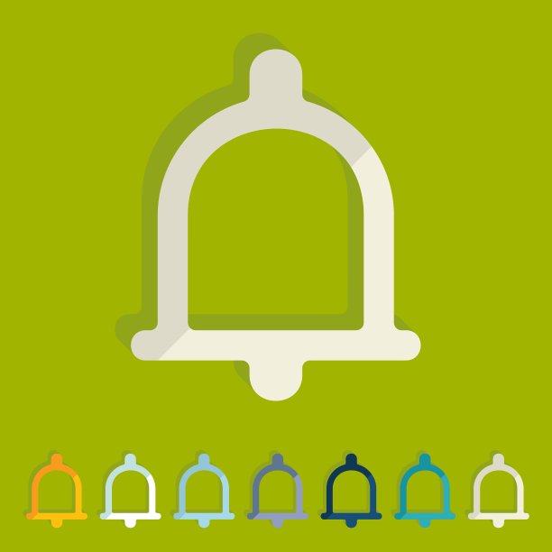 平面设计的钟图片下载