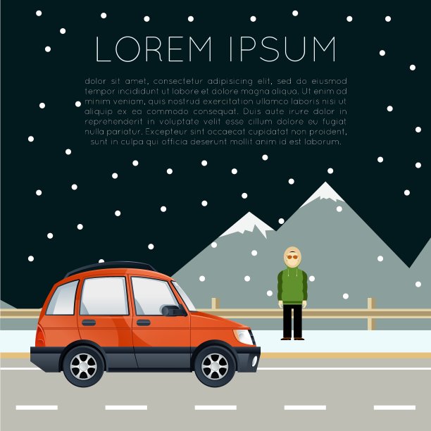 汽车旅行横幅图片下载