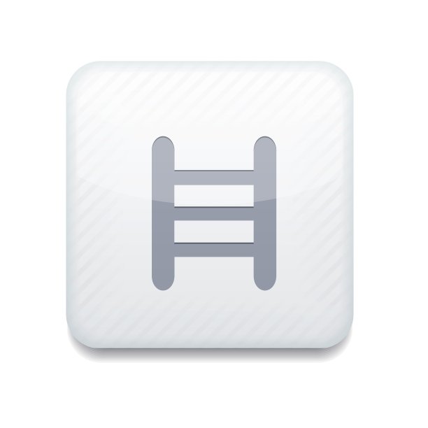 易于编辑的白色梯子图标Eps10图片下载