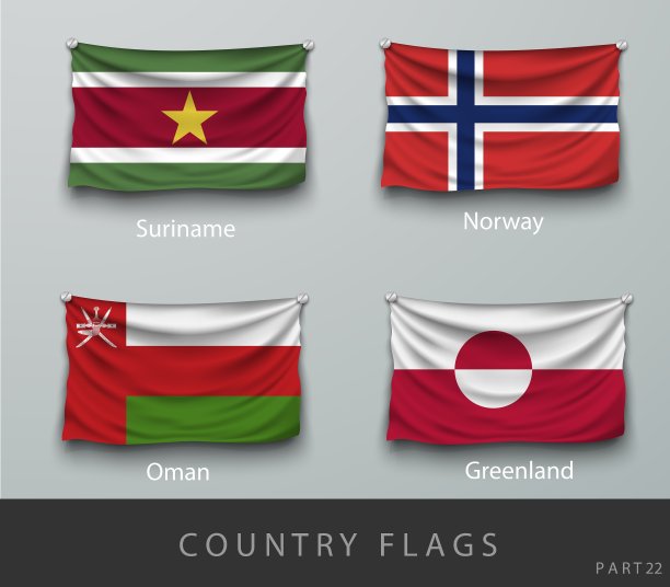 铆接的国旗皱巴巴的图片下载