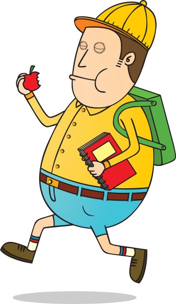 上学的学生图片下载