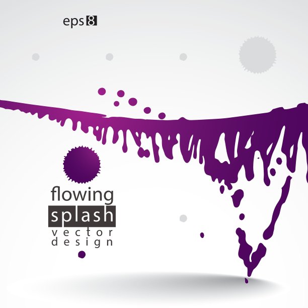 脏乱的水彩阴影画彩色图片下载