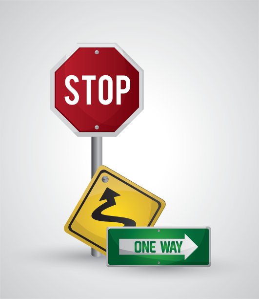 道路标志设计图片下载