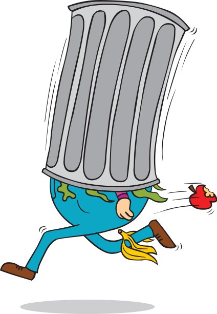 垃圾桶里的人图片下载