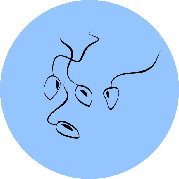 精子平面图标为移动和web应用程序图片下载