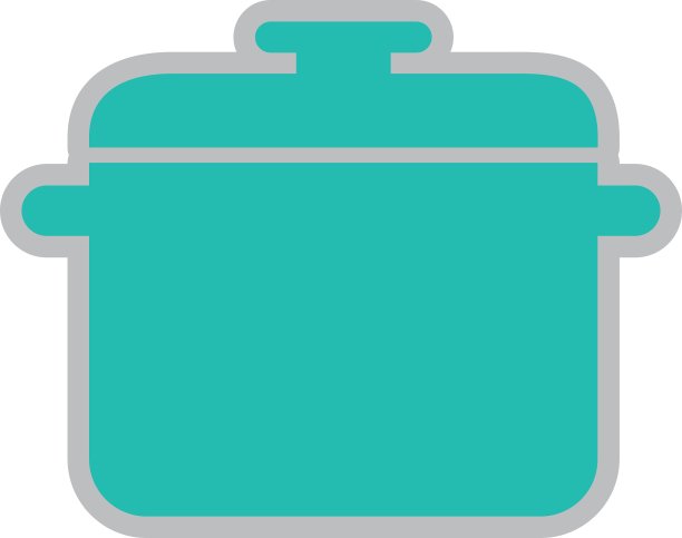 厨房锅孤立图标设计图片下载
