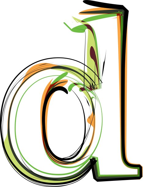 有机的字体图片下载