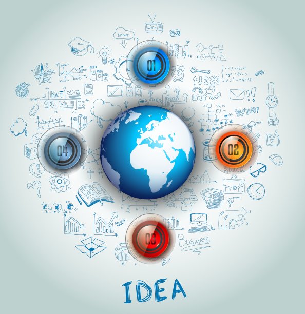 信息图模板现代数据可视化图片下载