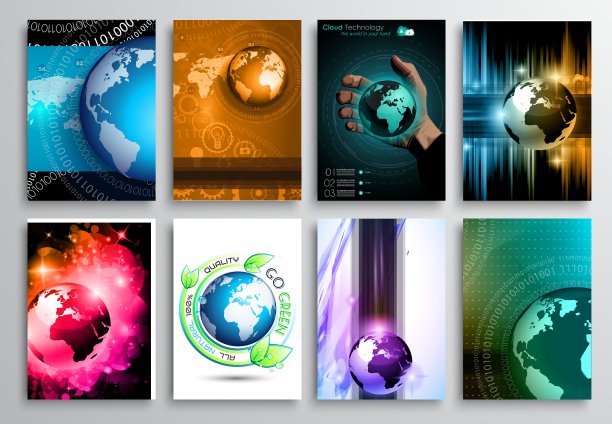 一套传单设计网页模板宣传册设计图片下载