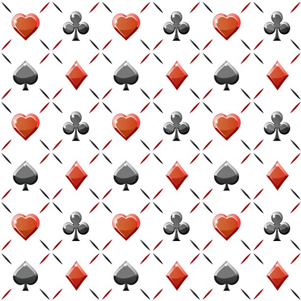 扑克无缝模式图片下载