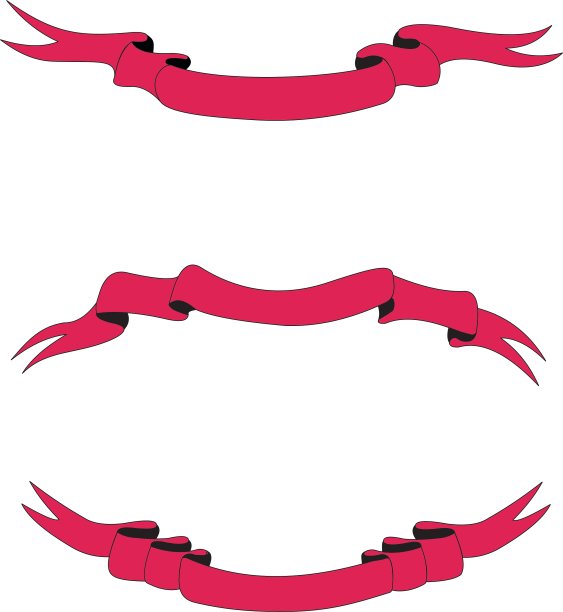 鲜红的丝带图片下载