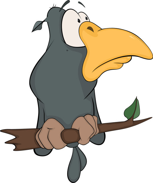 乌鸦来自一个童话卡通图片下载