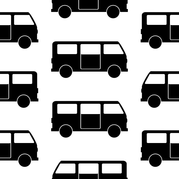 小巴符号无缝模式图片下载