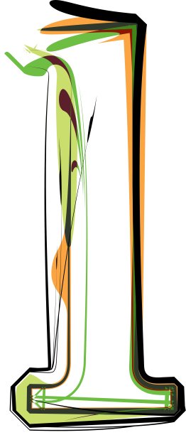 有机的字体图片下载