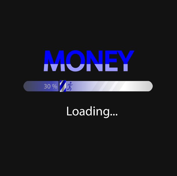 业务和金钱加载背景图片下载