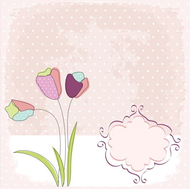 花的贺卡图片下载