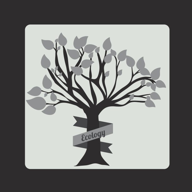 树对天的轮廓图片下载