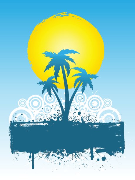 枯燥乏味的棕榈树图片下载