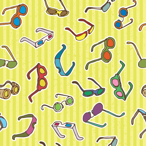 眼镜和太阳镜图案图片下载