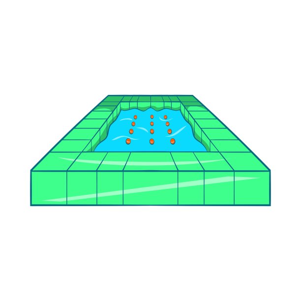 泳池图标卡通风格图片下载