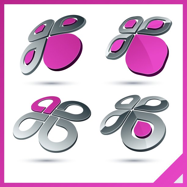 粉红色的公司标志图片下载