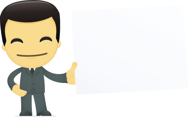 搞笑卡通亚洲商人图片下载