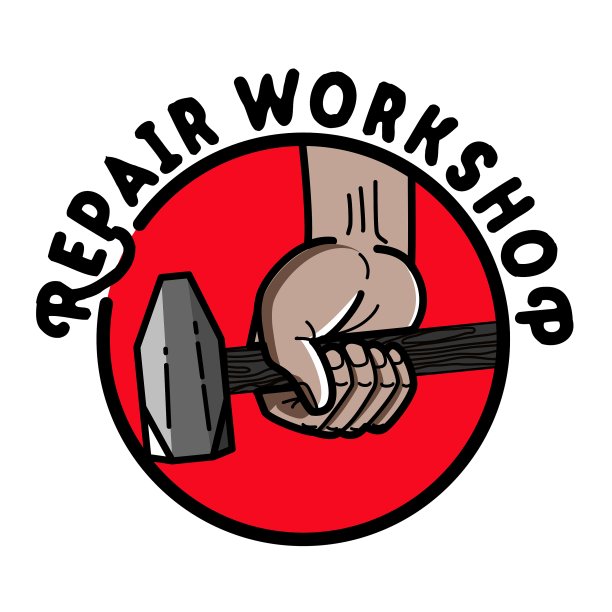 着色古修车间标志图片下载