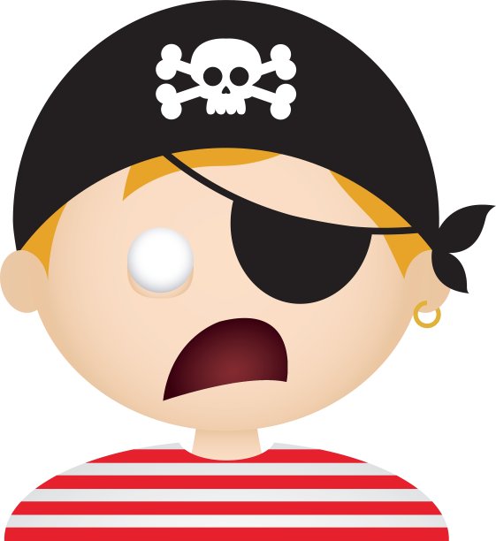 海盗的面部表情图片下载