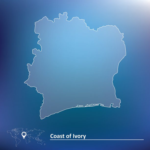 象牙海岸地图图片下载