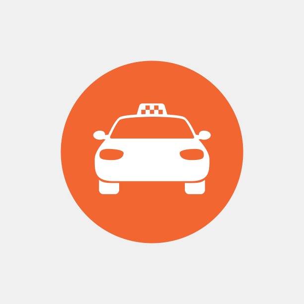 出租车标志图标公共交通标志图片下载