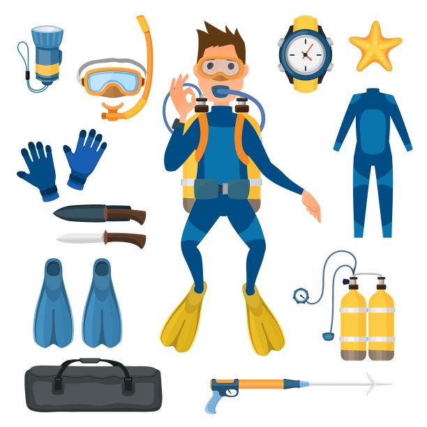 在白色上潜水图片下载