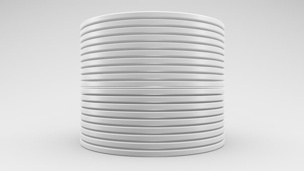 3D插图白色光盘上的白色背景。图片下载