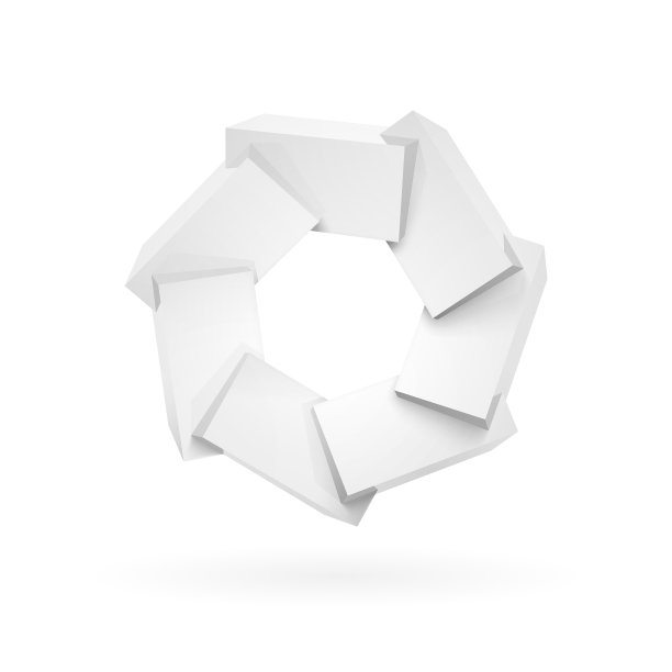 加入白色闪亮的塑料立方体图片下载