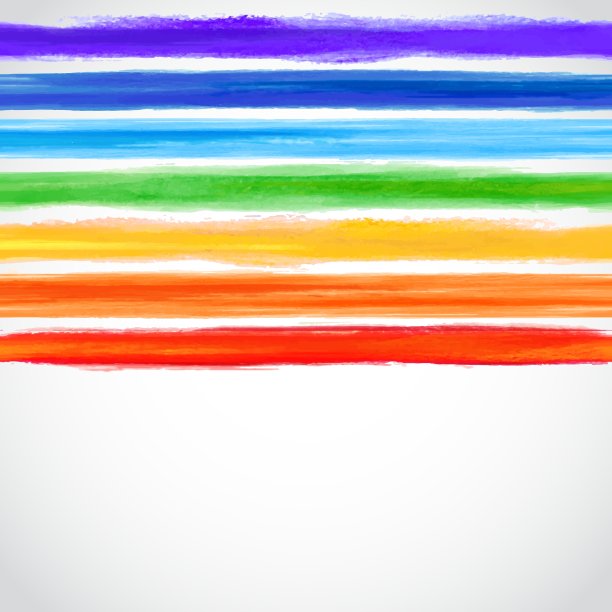 水彩彩虹背景与一些条纹图片下载