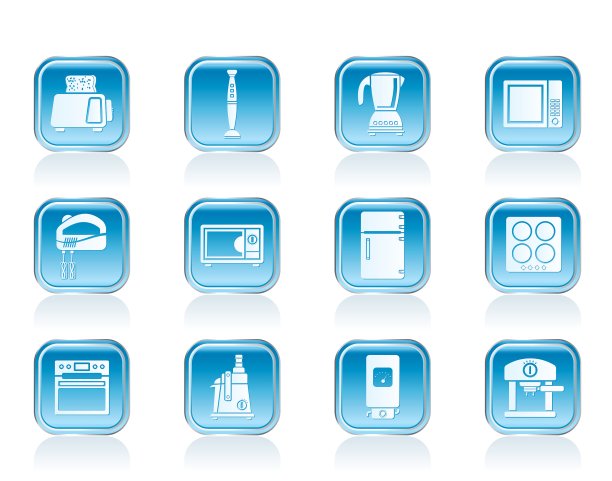 厨房和家庭设备图标图片下载