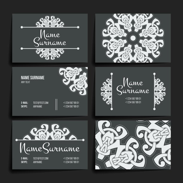 一套设计模板与名片图片下载