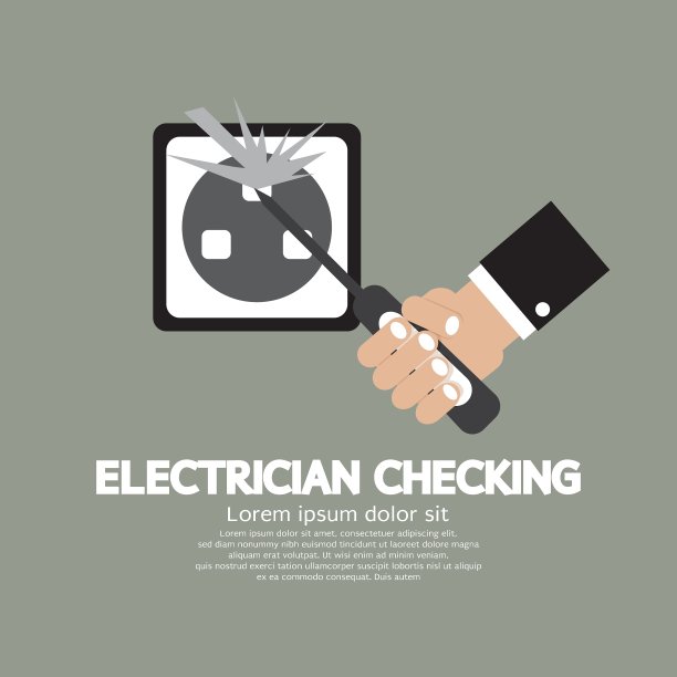 平面设计电工检查图片下载