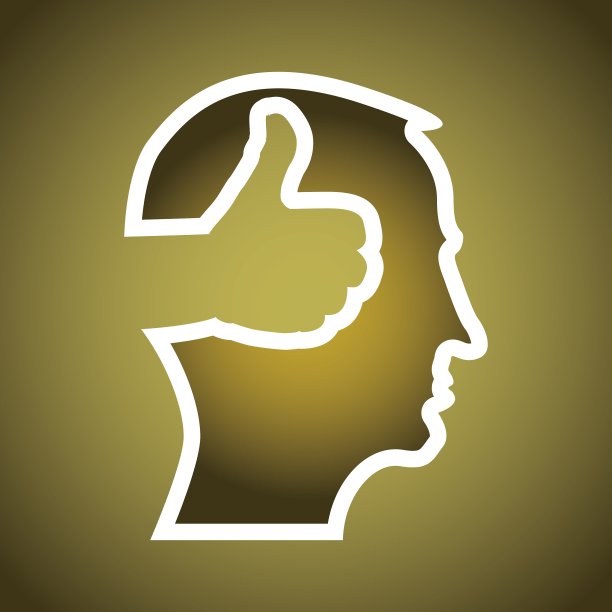 竖起大拇指的男人的头图片下载