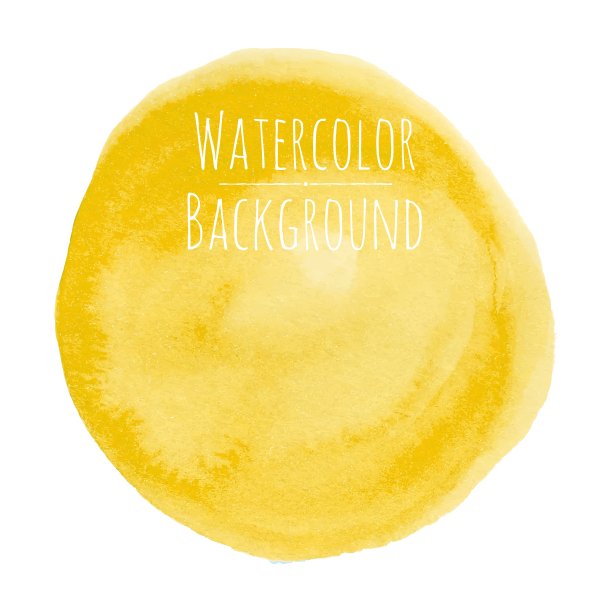 黄色的水彩背景图片下载