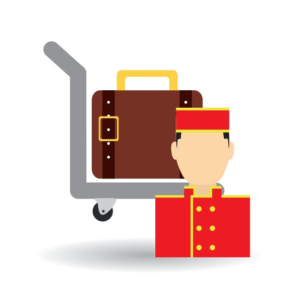 酒店设计服务标志旅游理念图片下载