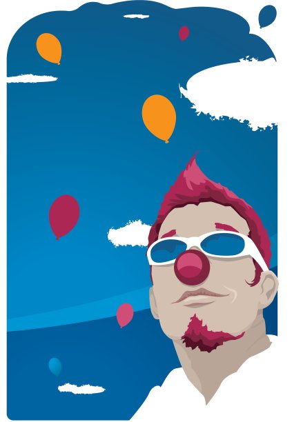 狂欢节的小丑图片下载