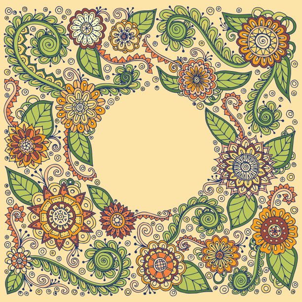 花卉卡片模板企业身份图片下载