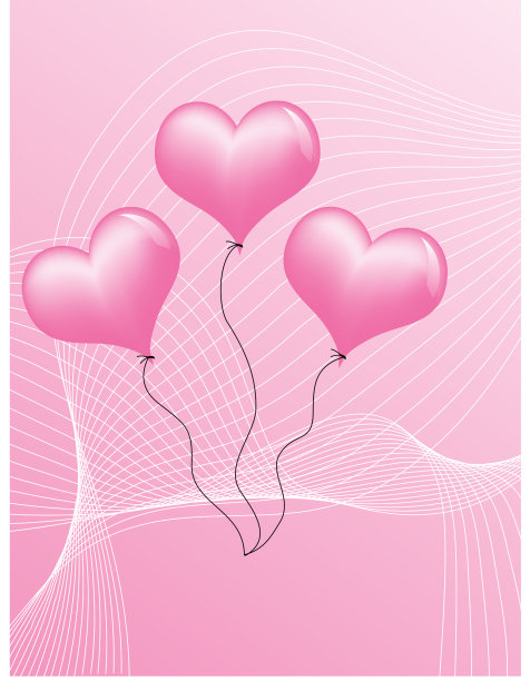 粉红色的心图片下载