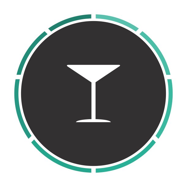 鸡尾酒计算机符号图片下载