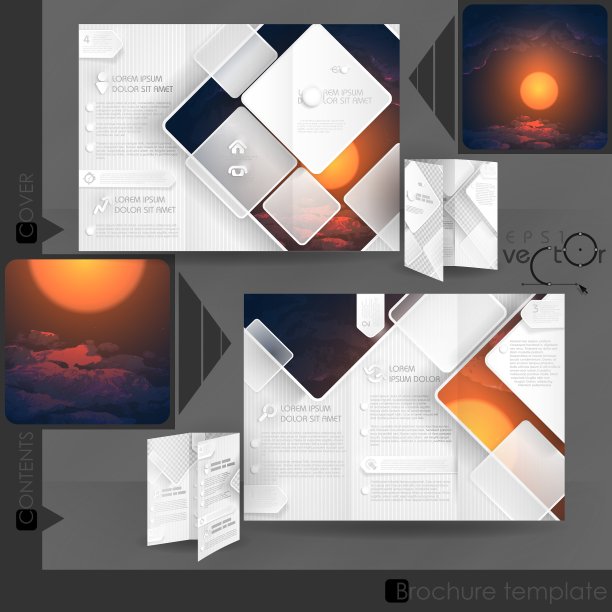 商业宣传册模板设计图片下载