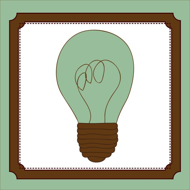 绿色背景下灯泡的特写镜头图片下载