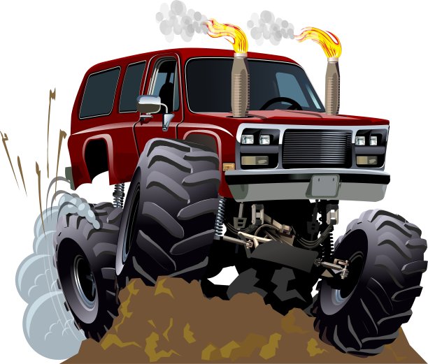 卡通怪物卡车图片下载