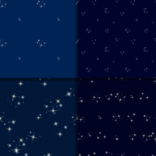 星空无缝图案集图片下载