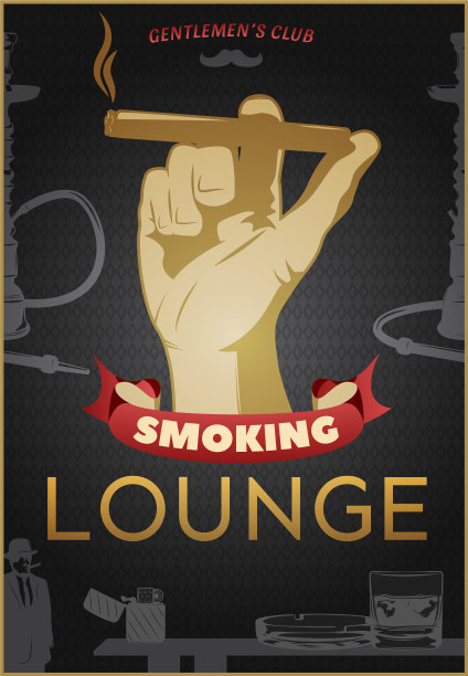 吸烟黑暗的海报图片下载