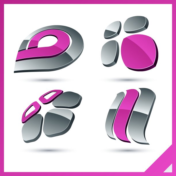 粉红色的公司标志图片下载